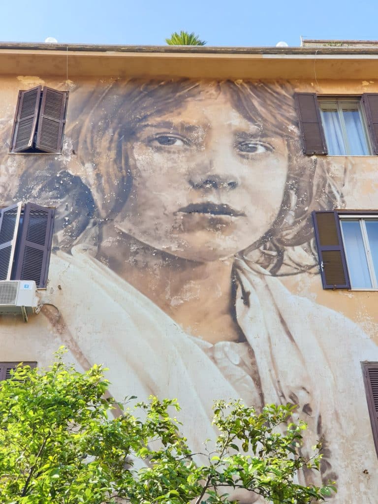 Street art - Guido Van Helten, ritratto di ragazza