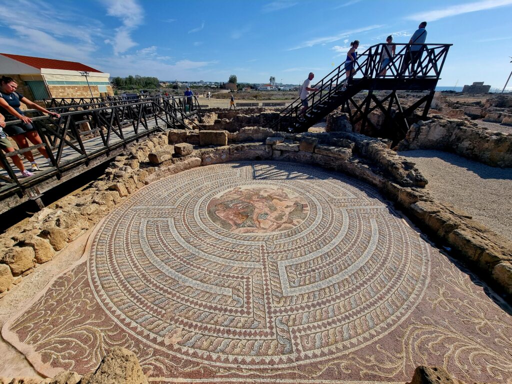Mosaico della casa di Teseo nel parco archeologico di Paphos