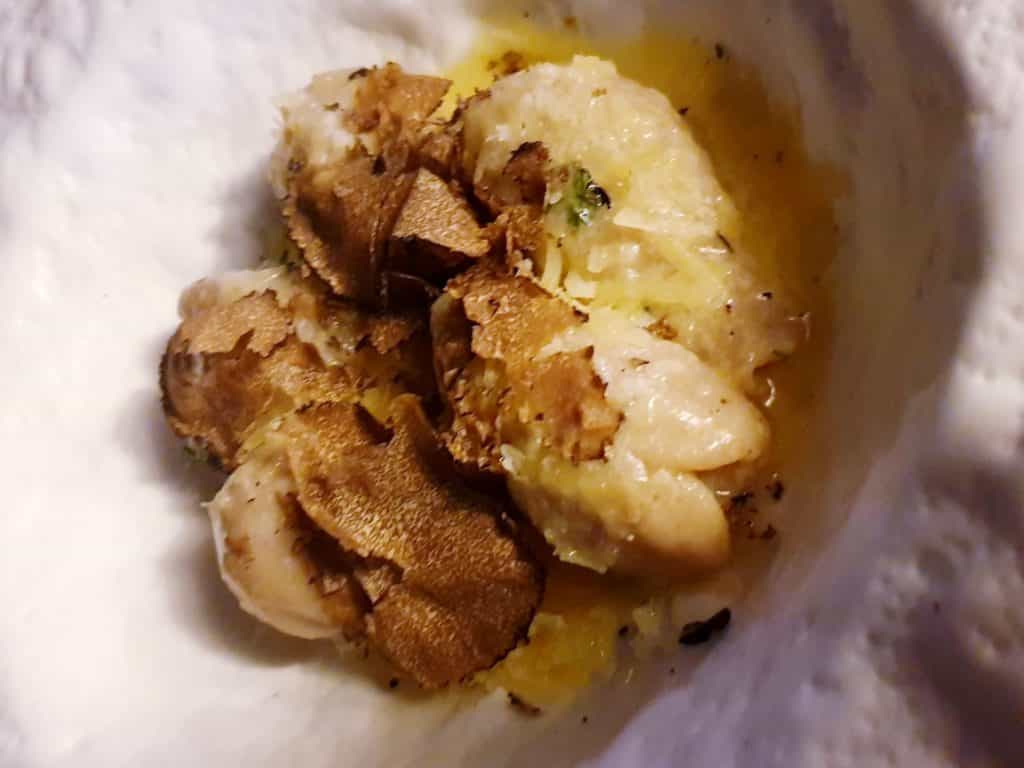 Terrazza Frades - culurgiones al tartufo nero di Laconi