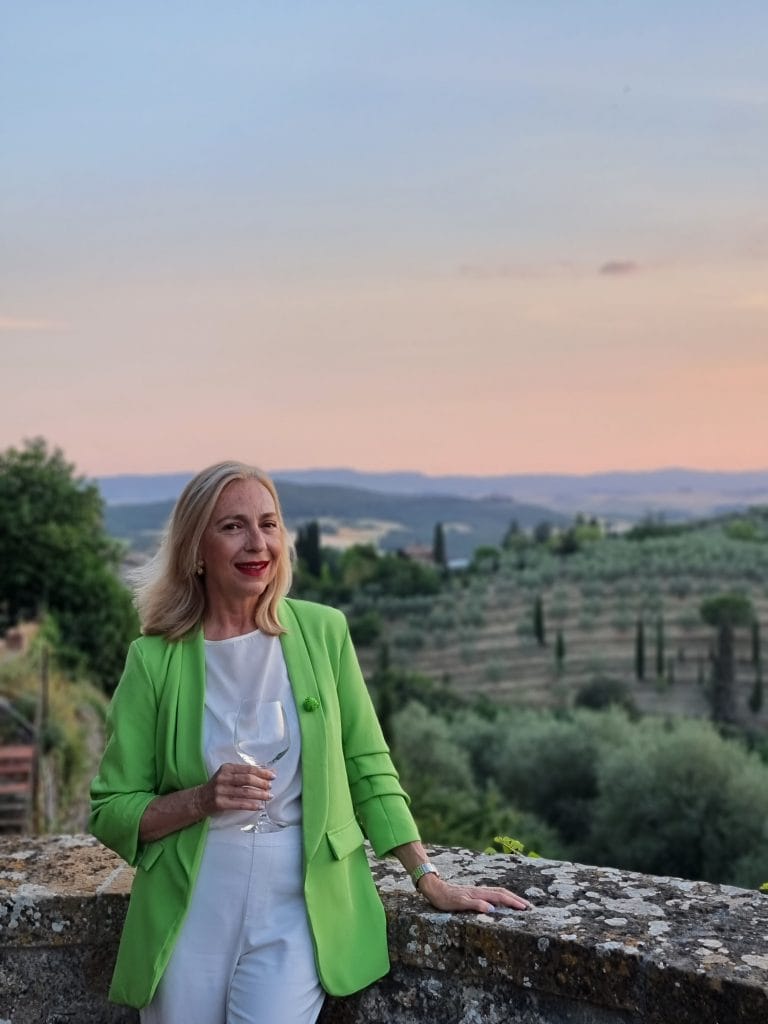 La vista da Palazzo Brandano a Petroio