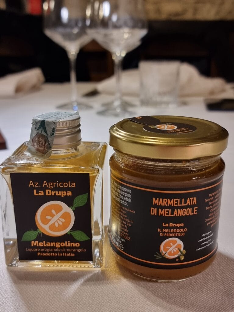 Umbria - Marmellata e liquore di melangola