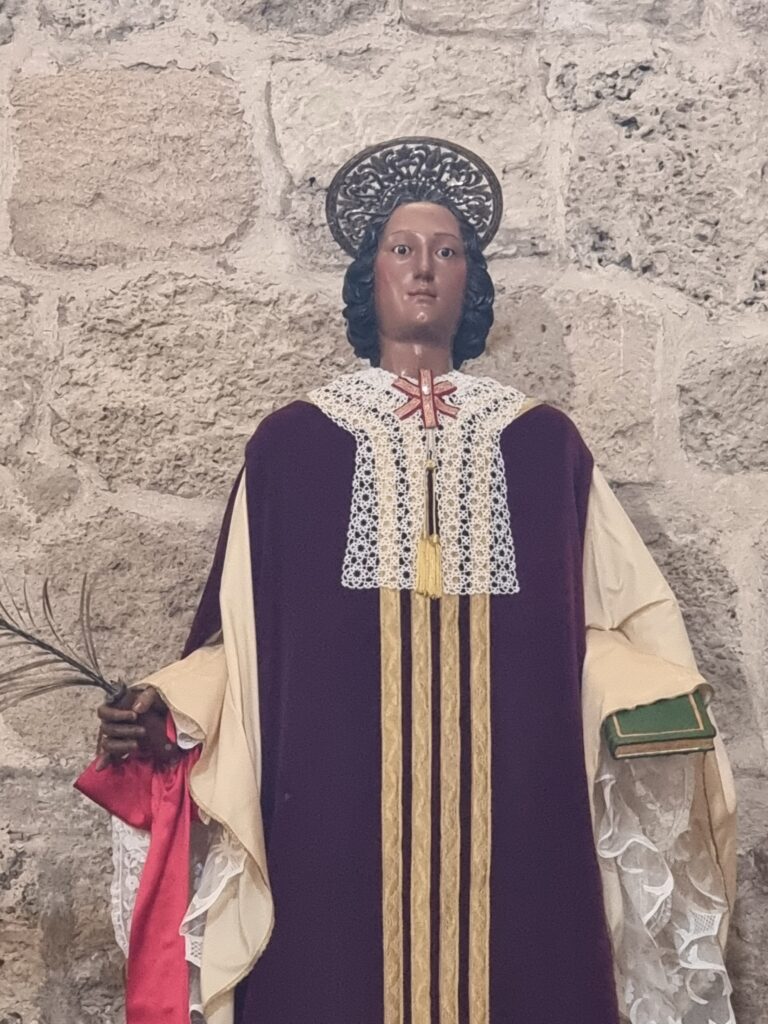 La statua di Sant'Antioco martire