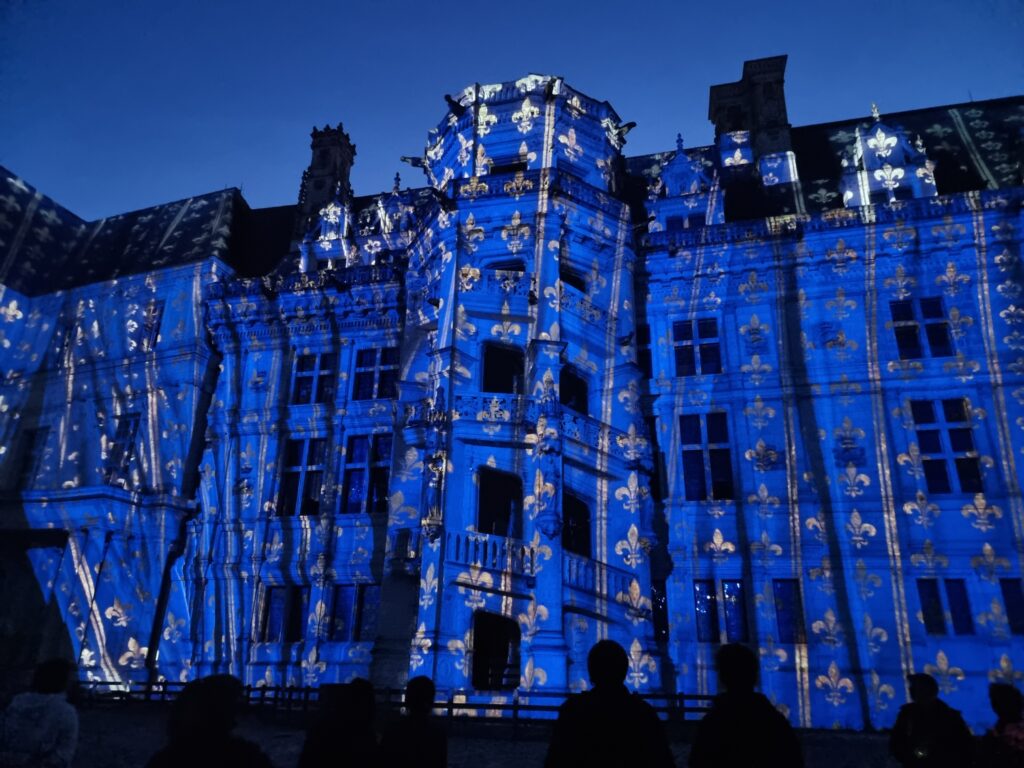 Videomapping sulla facciata del Castello di Blois