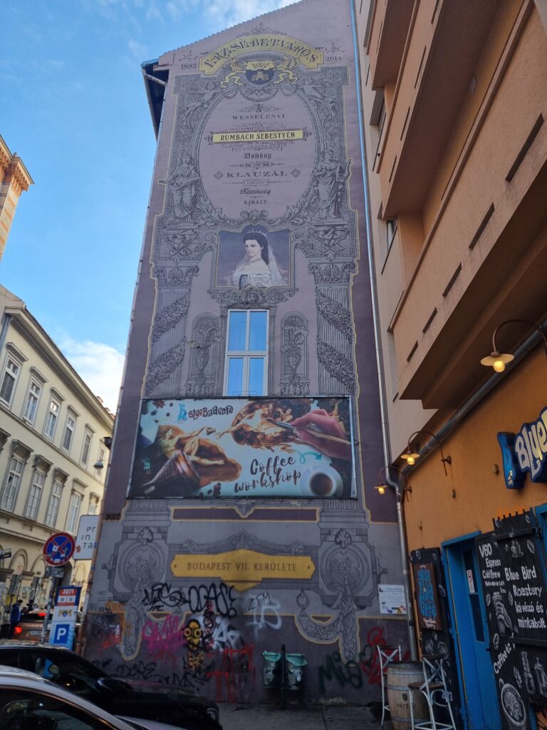 Budapest: murale di Sissi