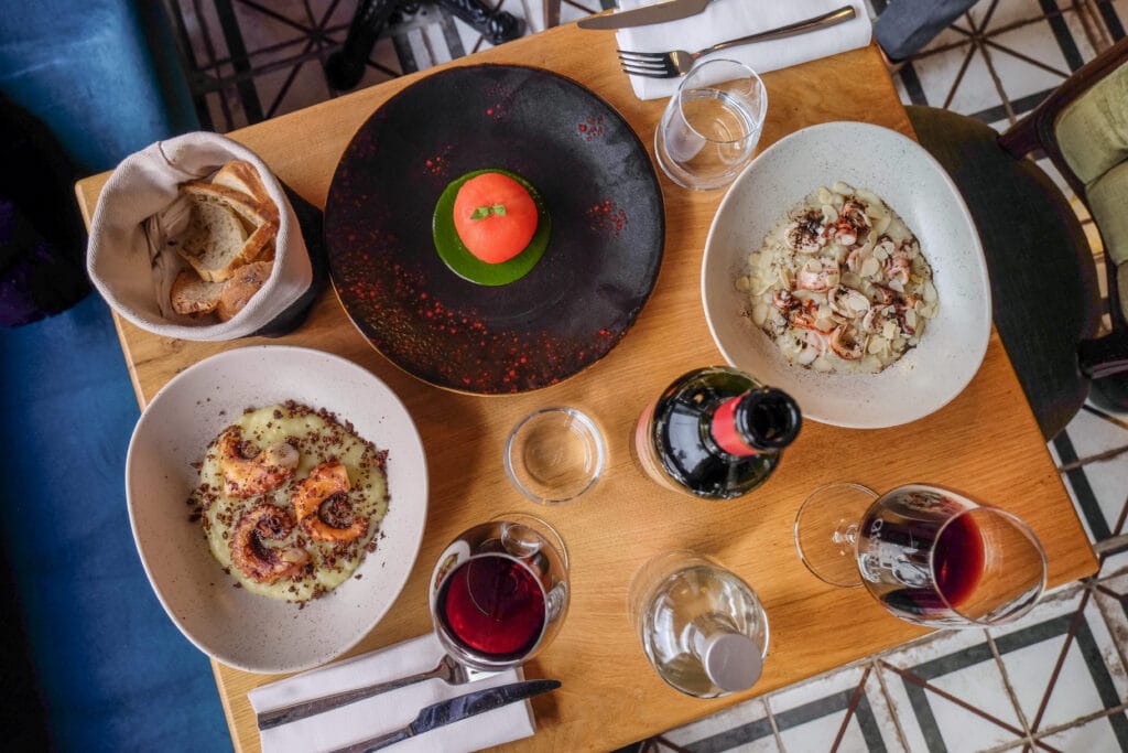 Menu degustazione Hostaria Castello