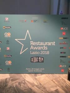 Restaurant Awards Lazio 2018