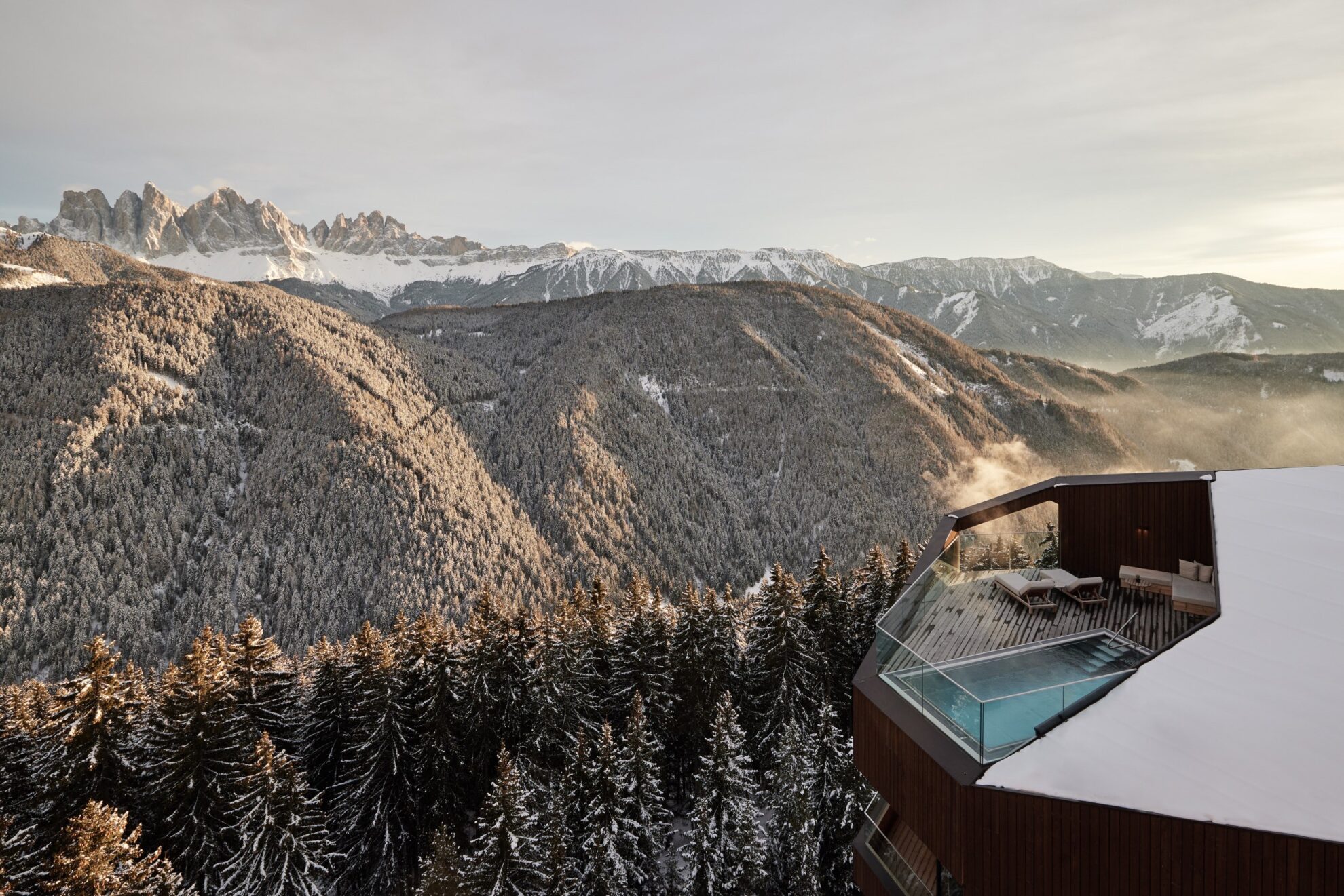 Forestis, la Penthouse vista dall'alto