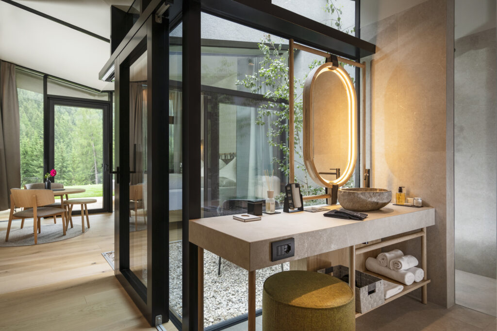 La "natural suite" con il bosco dentro