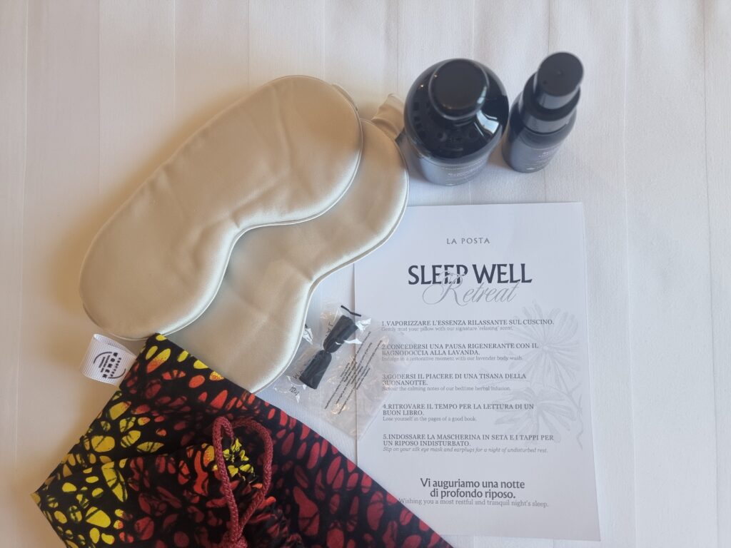 Kit di benvenuto per il buon riposo