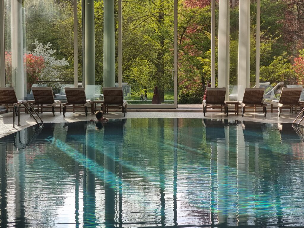La piscina del Brenners Park Hotel