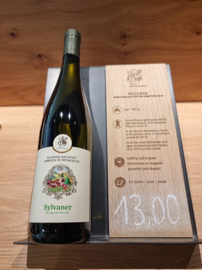 Il vino Sylvaner dell'Abbazia di Novacella