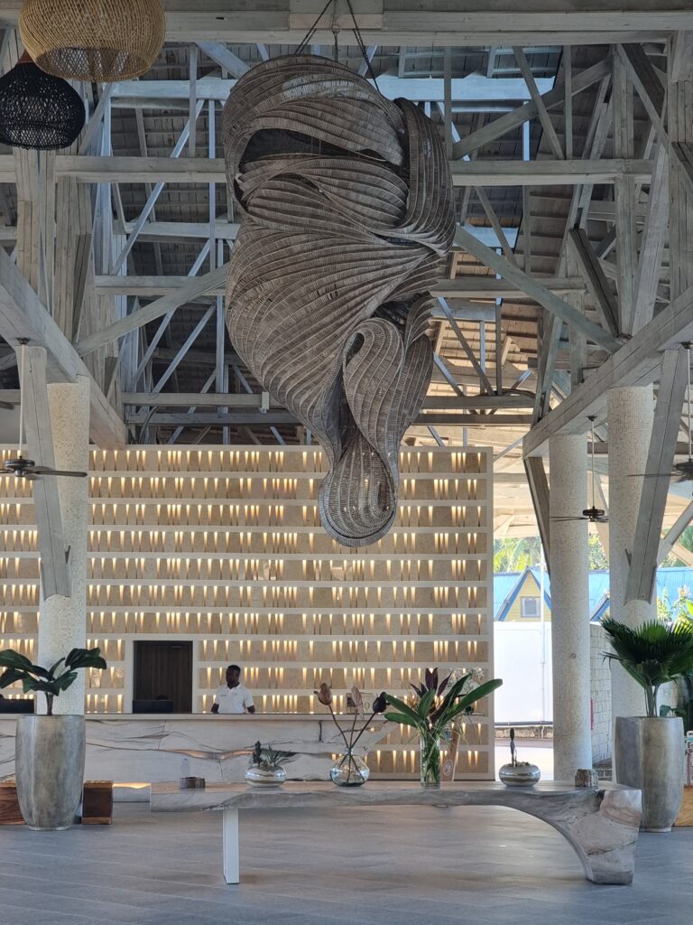 La lobby del Seaclub Royal Andilana