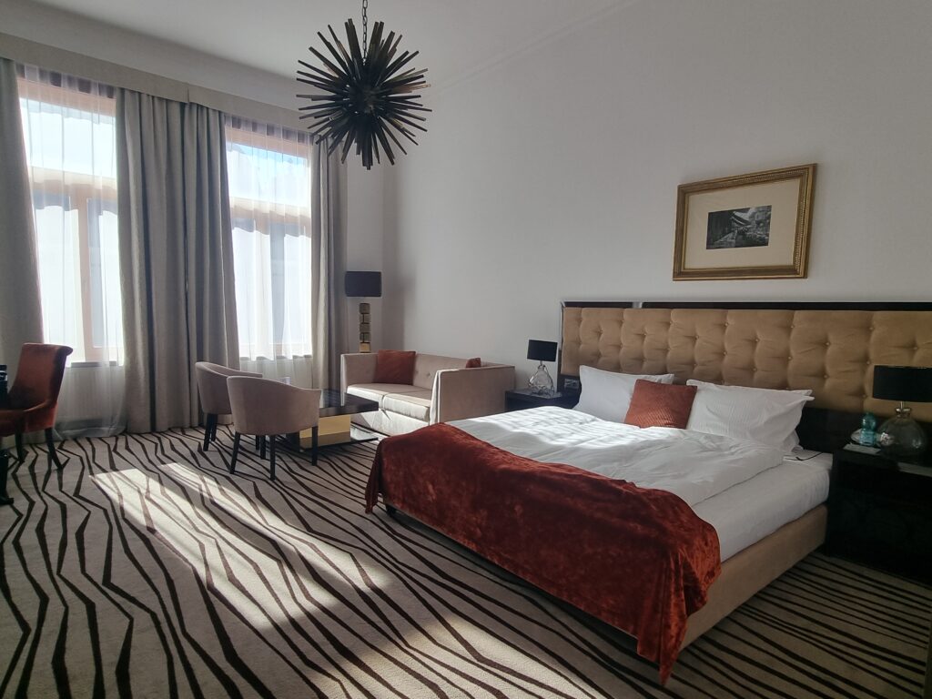 Una camera dell'Hotel Slavia a Kosice
