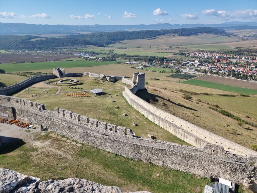 La vista dal Castello di Spis