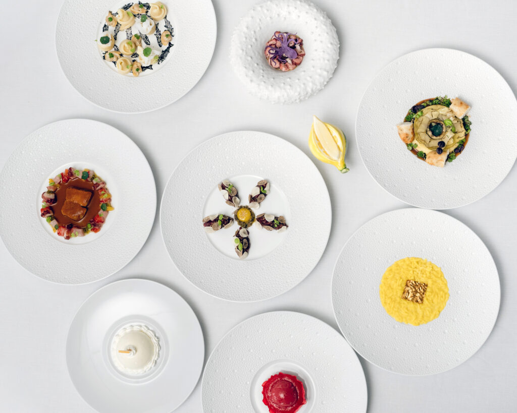 Menu fine dining del Vesuvio Panoramic Restaurant (courtesy)